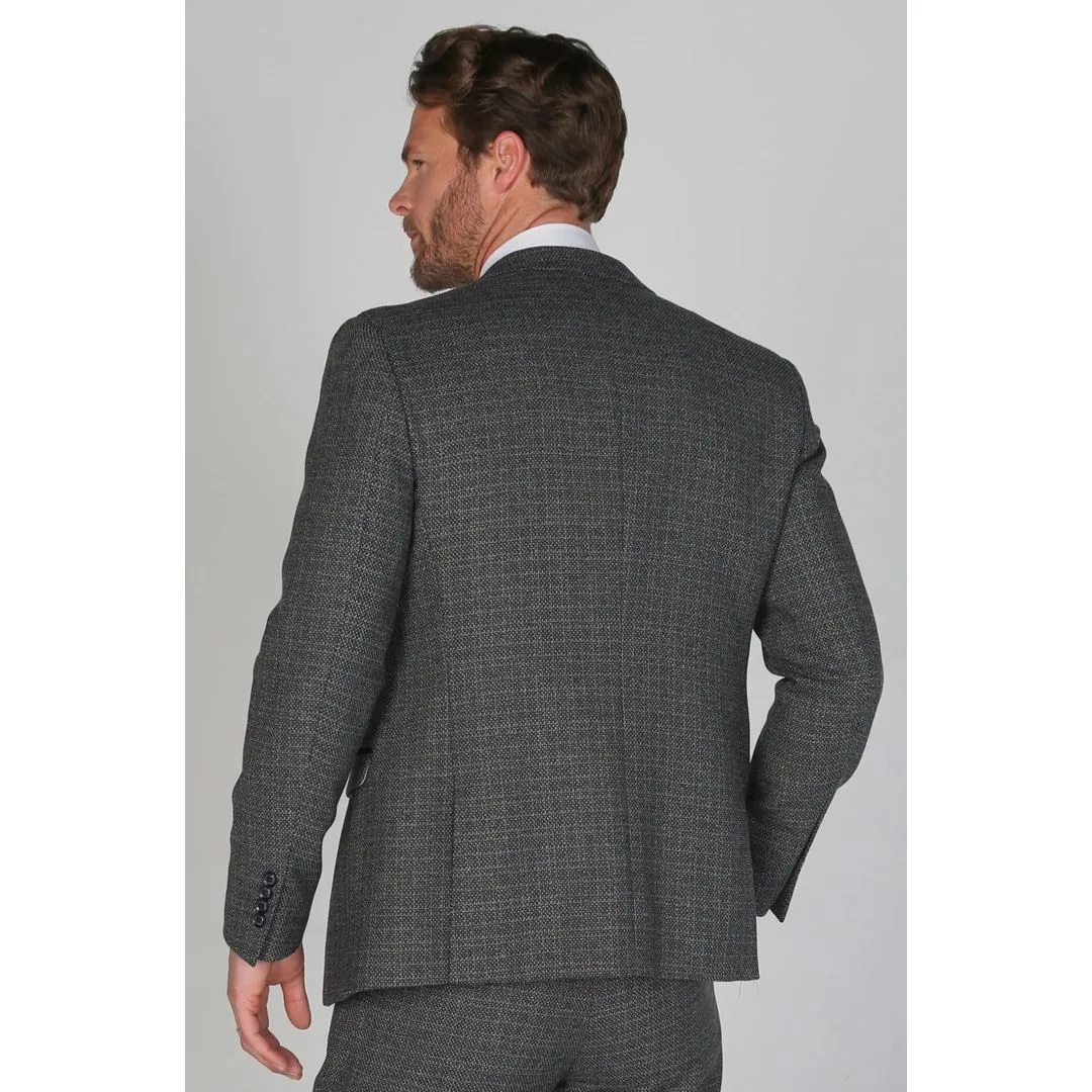 Ralph - Men's Classic Navy Tweed Blazer