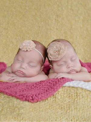 Raspberry pink newborn baby layering bump blanket