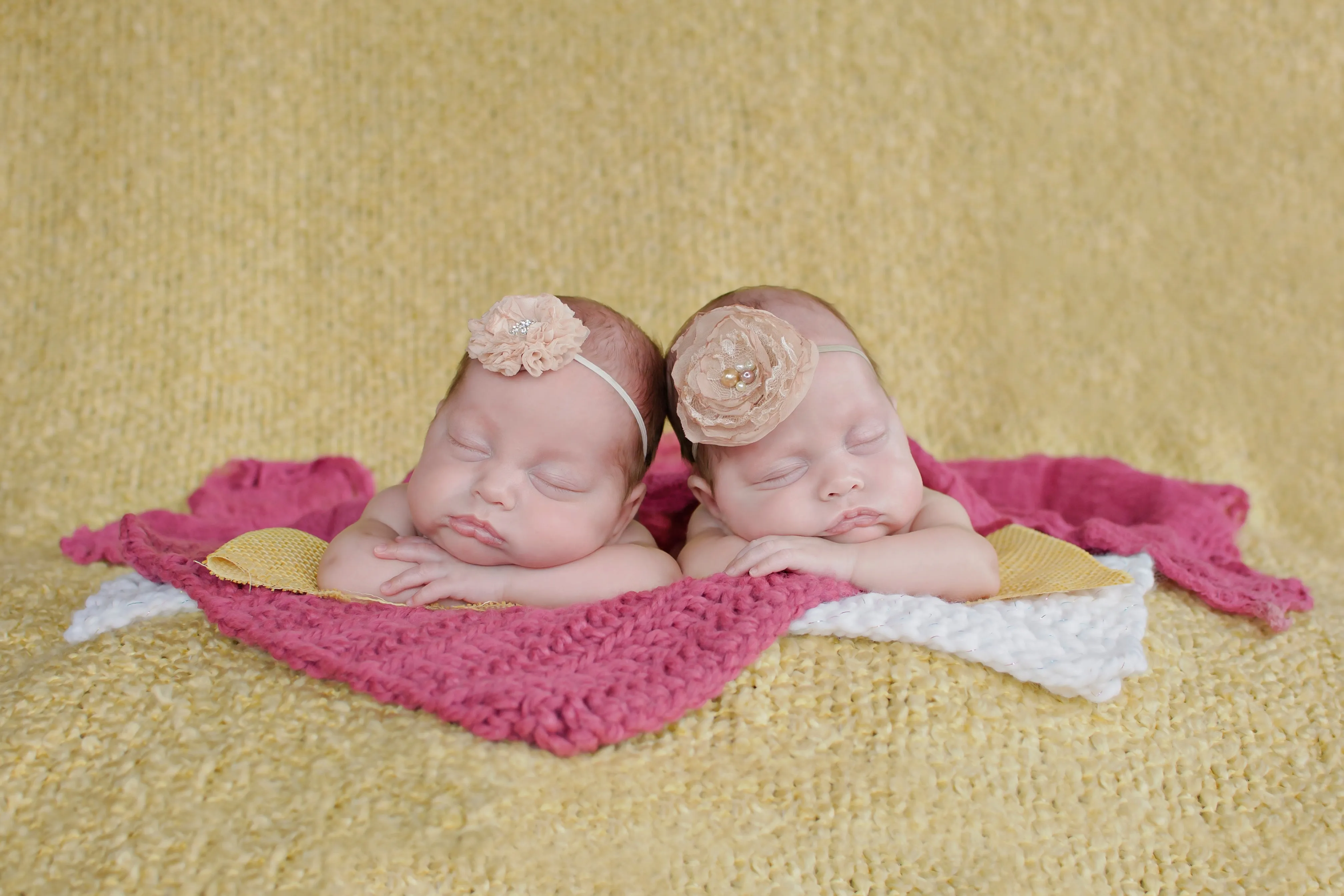 Raspberry pink newborn baby layering bump blanket