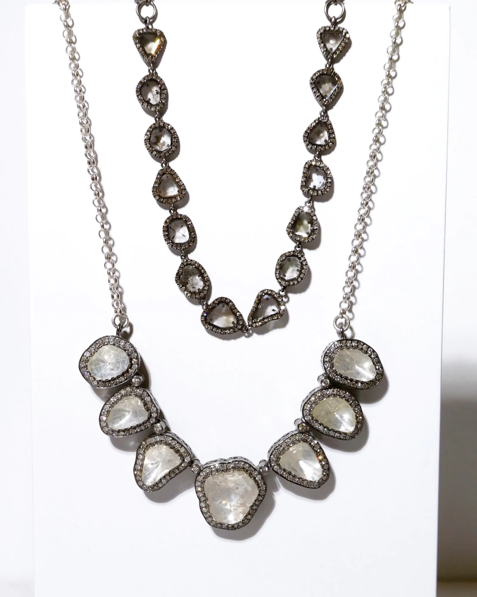 Raw Cut Diamond Necklace