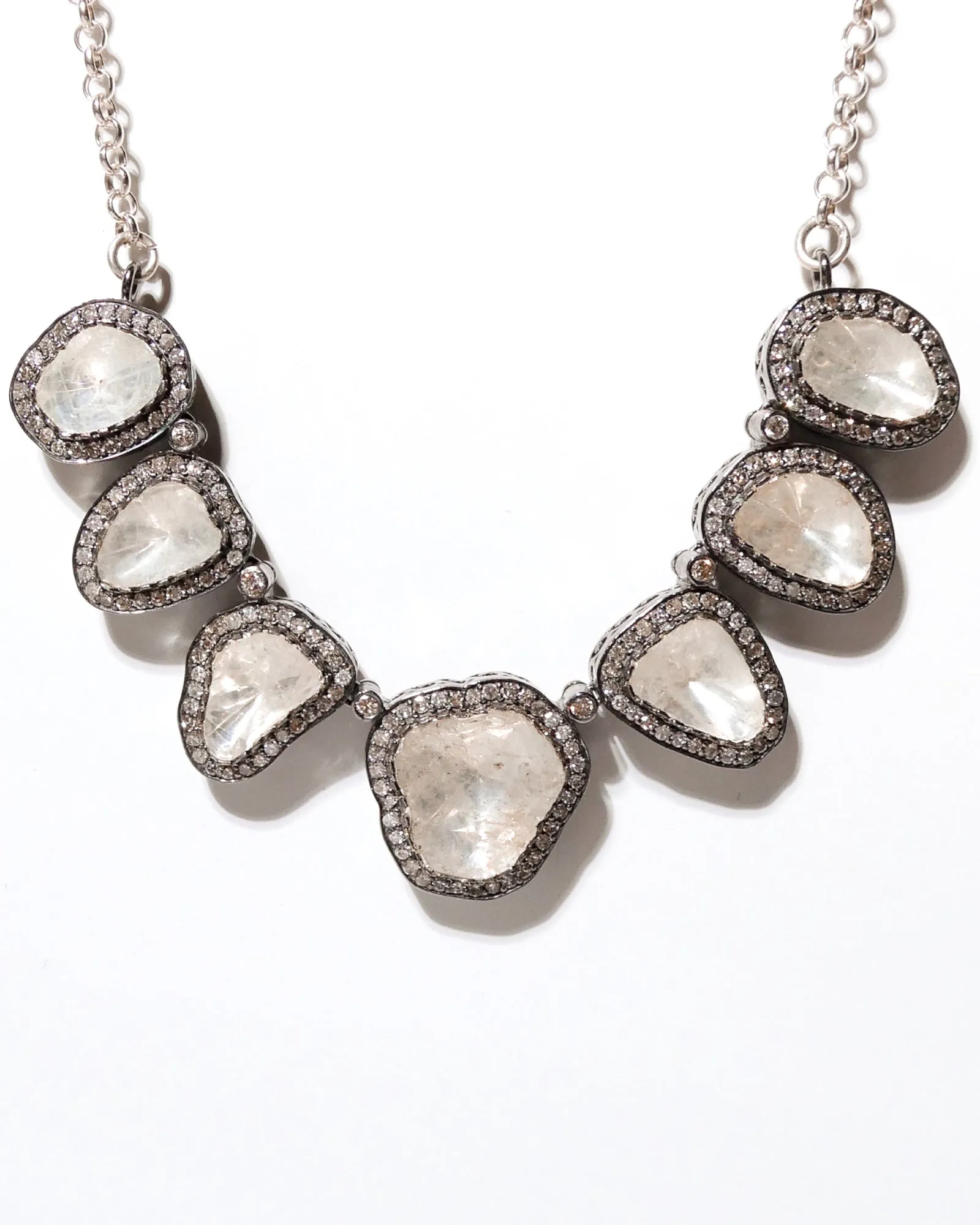 Raw Cut Diamond Necklace