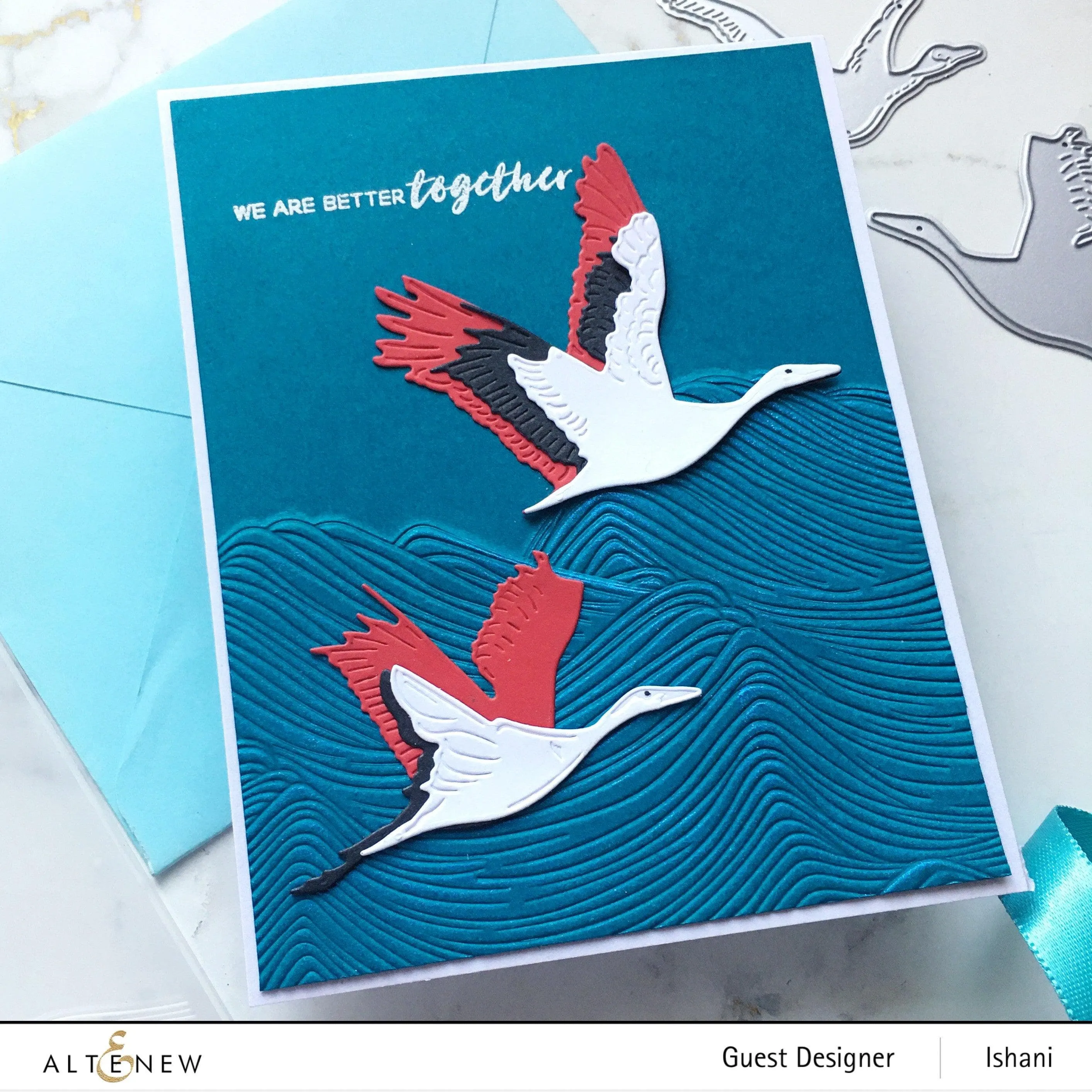 Red-Crowned Cranes Layering Die Set