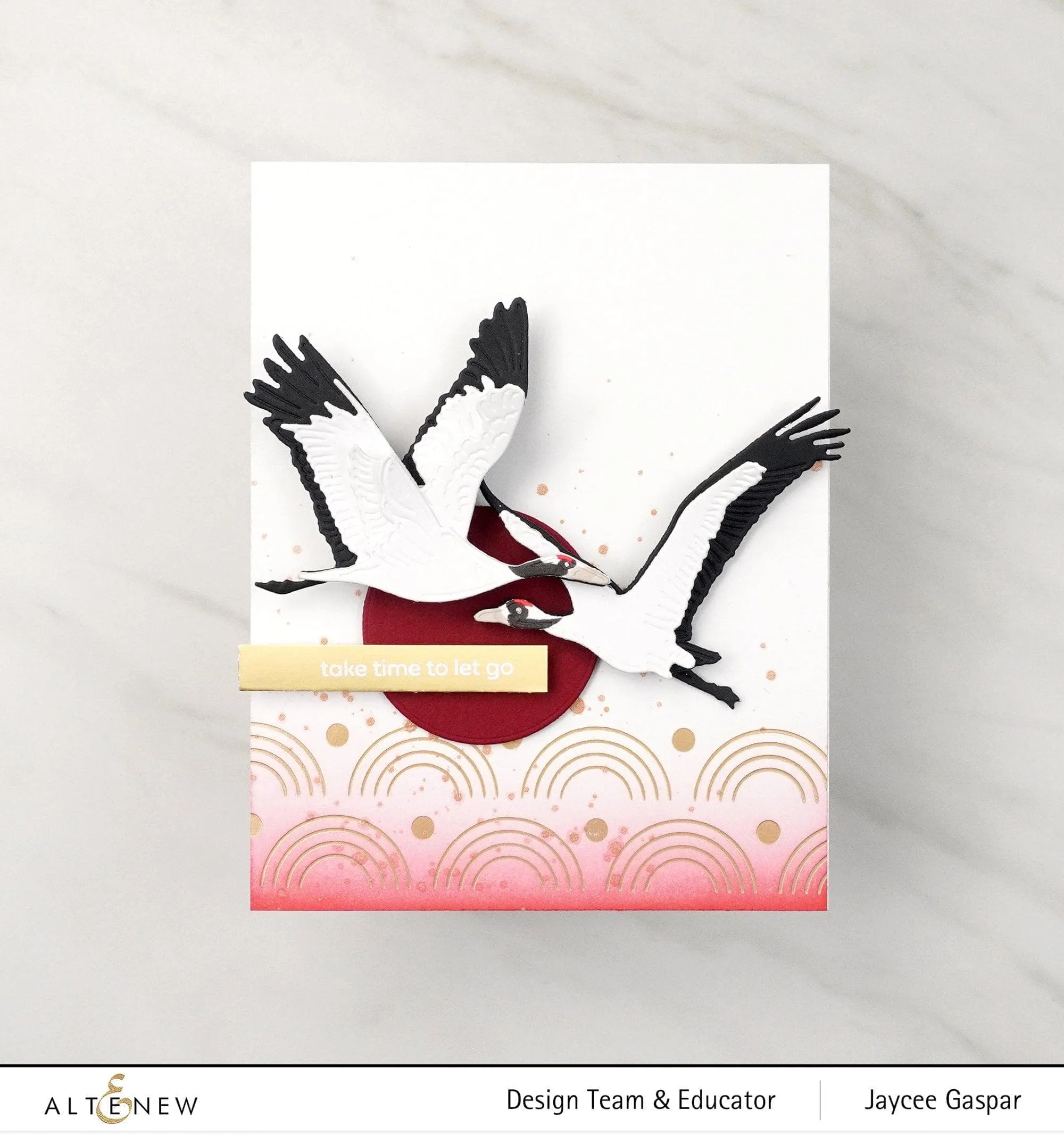 Red-Crowned Cranes Layering Die Set