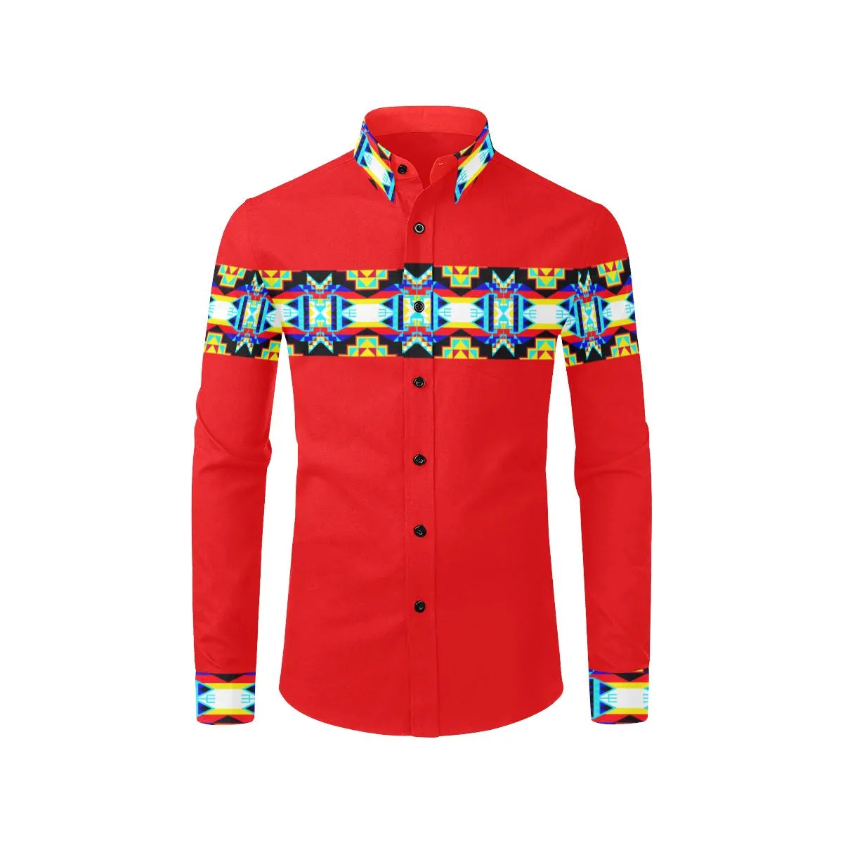 Red II Blanket Strip I Dress Shirt