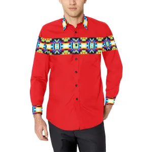 Red II Blanket Strip I Dress Shirt