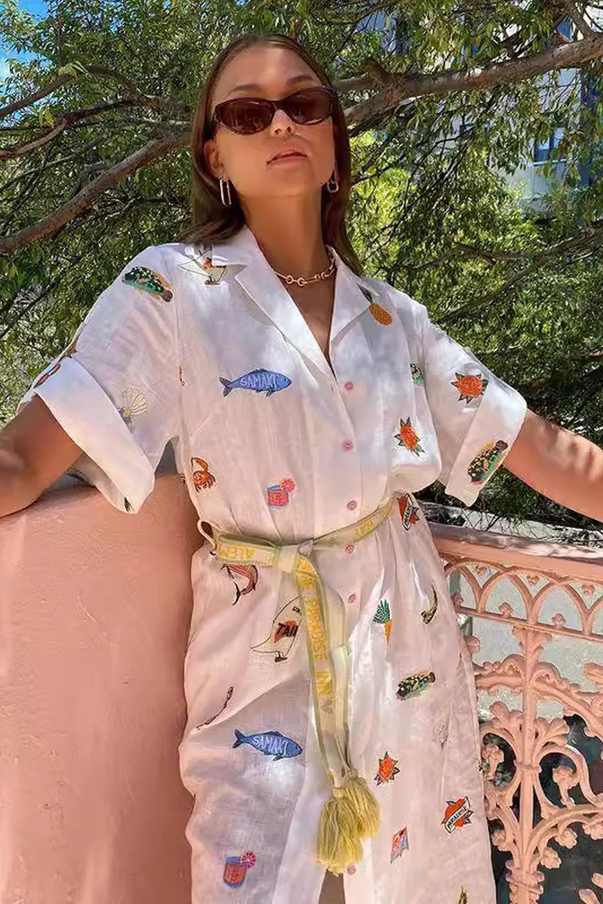 Reel It In Shirt Maxi Dress