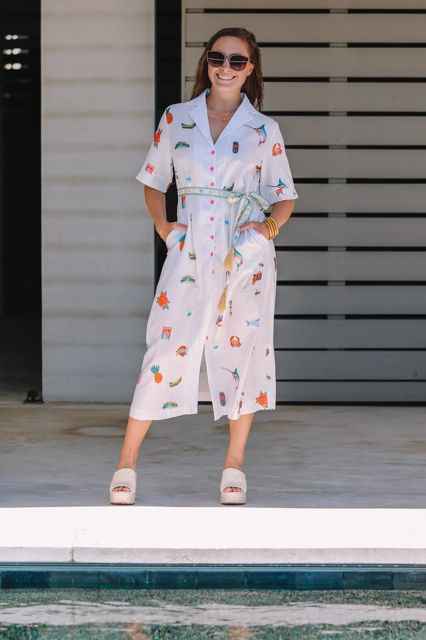 Reel It In Shirt Maxi Dress