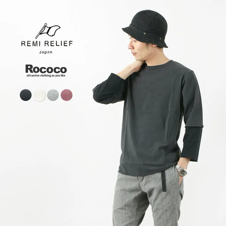 REMI RELIEF / Jersey Grunge 7/10 Sleeve T-Shirt