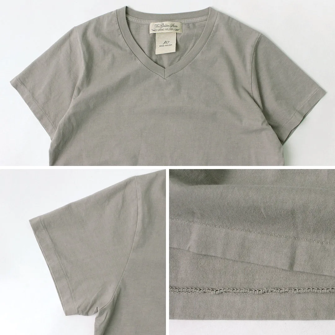 REMI RELIEF / LW processed V-neck T-shirt