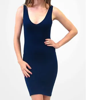 Reversible V-Neck/Scoop Neck Tunic - Navy