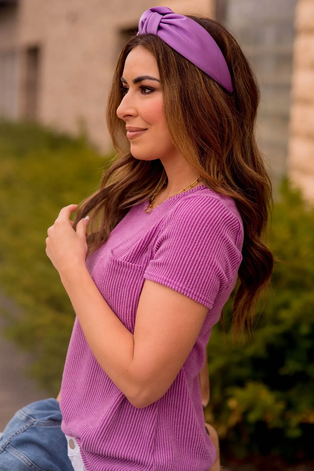 Ribbed Pocket Tee