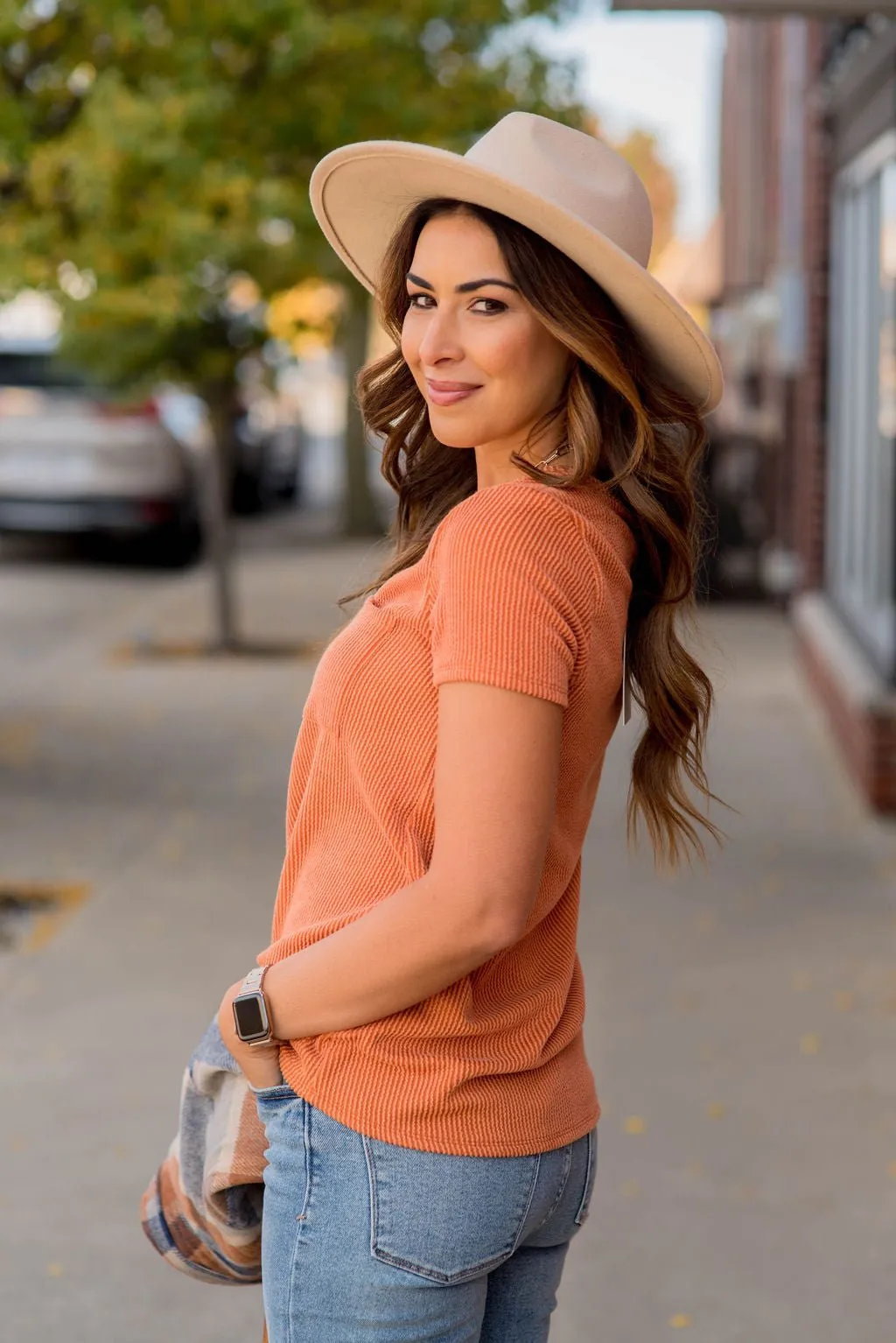 Ribbed Pocket Tee
