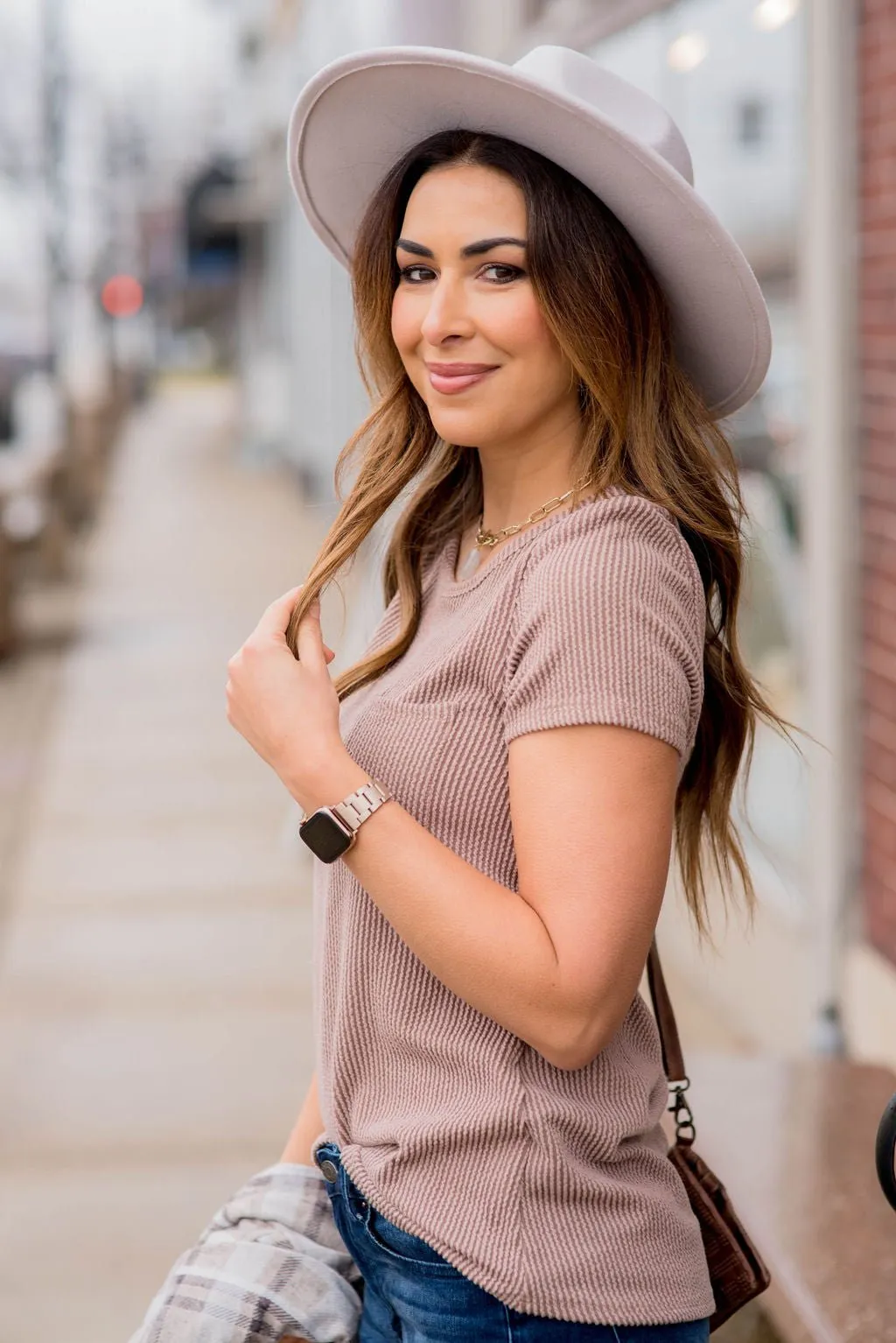 Ribbed Pocket Tee