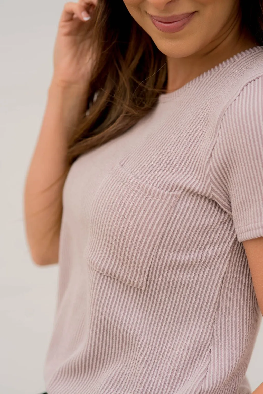 Ribbed Pocket Tee