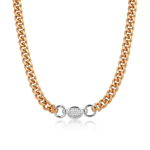 Rocksbox Exclusive Pave Oval Linked Necklace