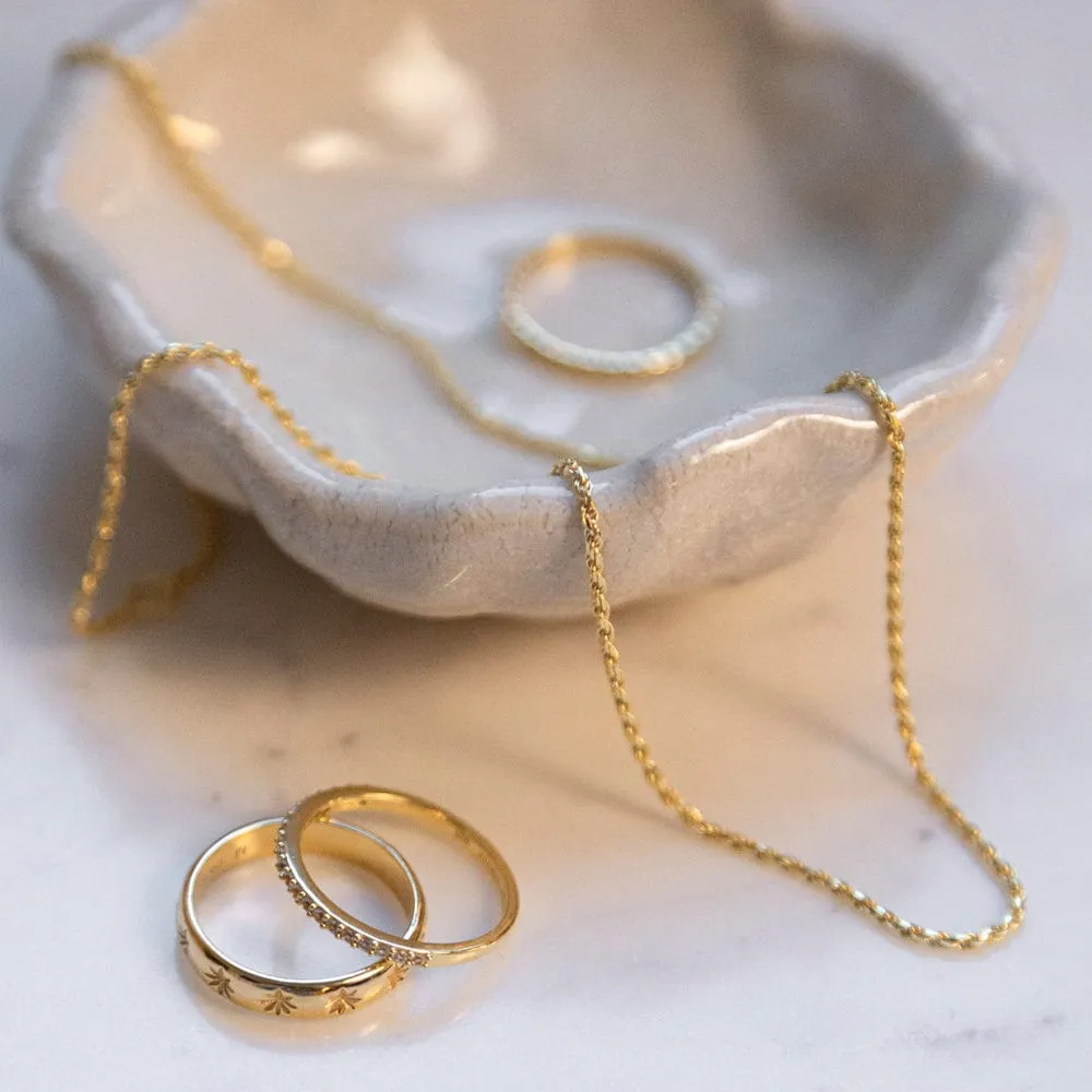 Rope Layering  Chain Necklace 18ct Gold Plate