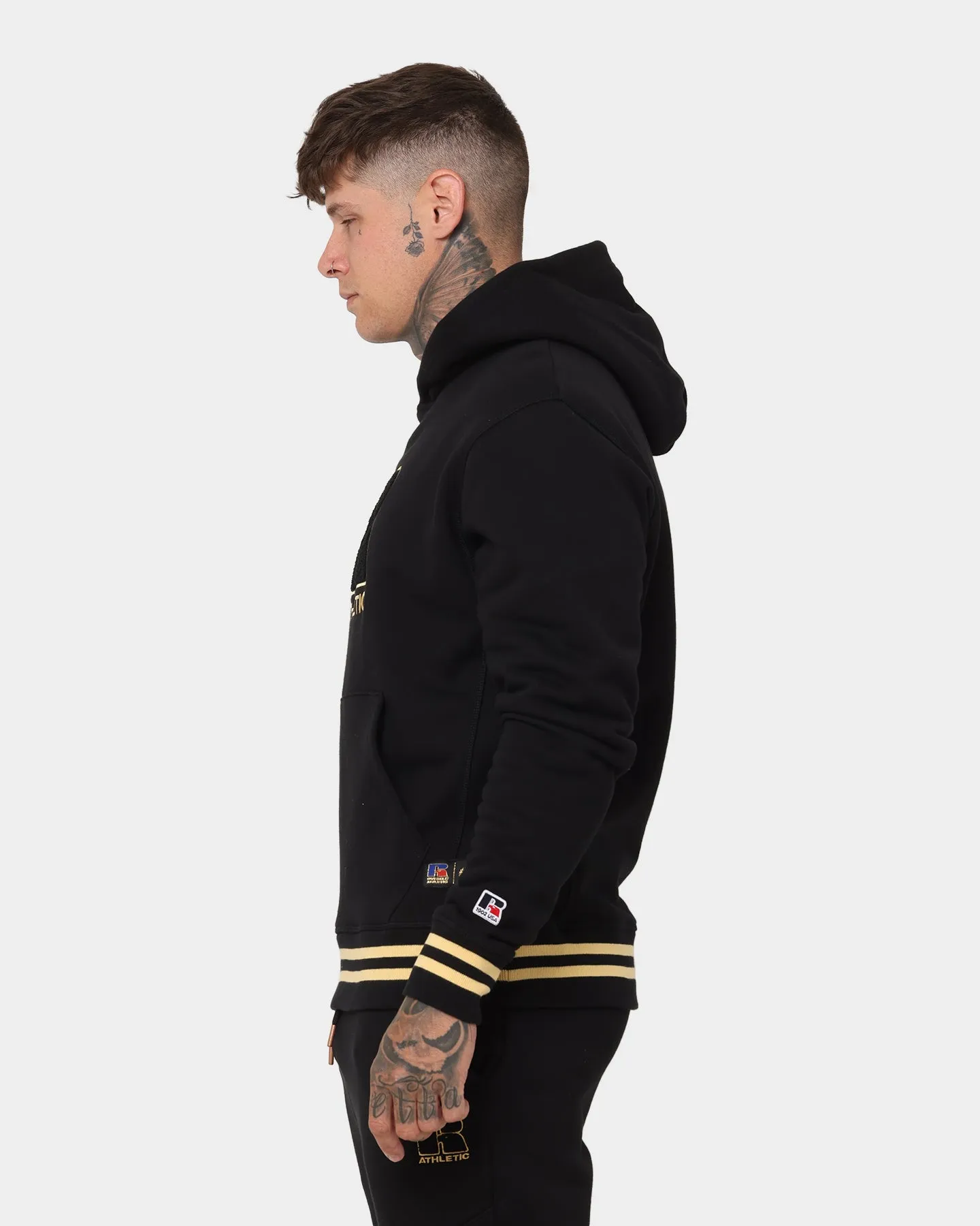 Russell Athletic Russell Athletic X Culture Kings College Athletic Hoodie Black/Gold