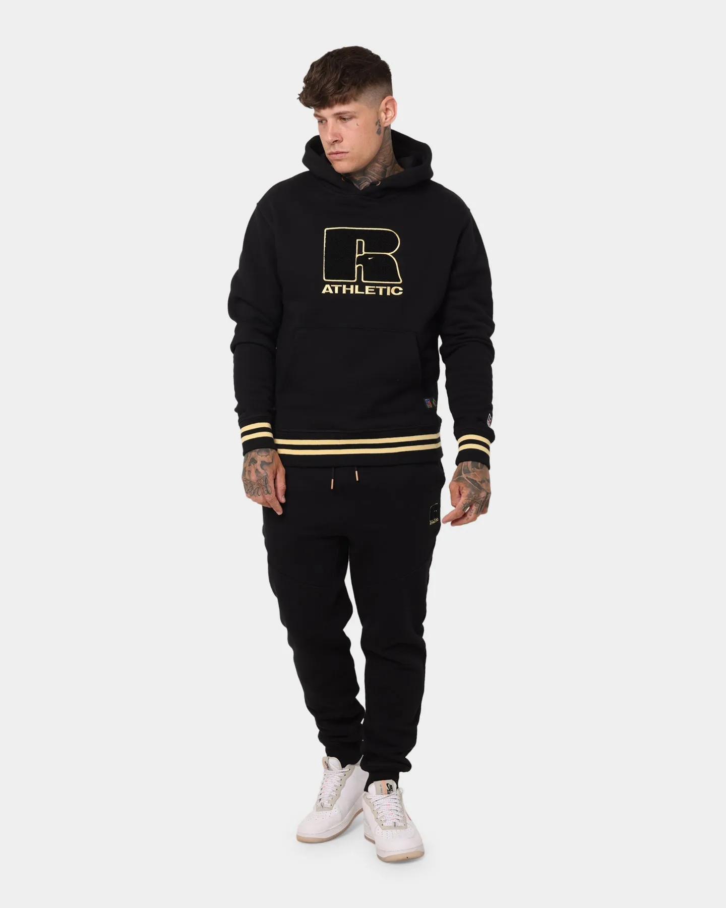 Russell Athletic Russell Athletic X Culture Kings College Athletic Hoodie Black/Gold