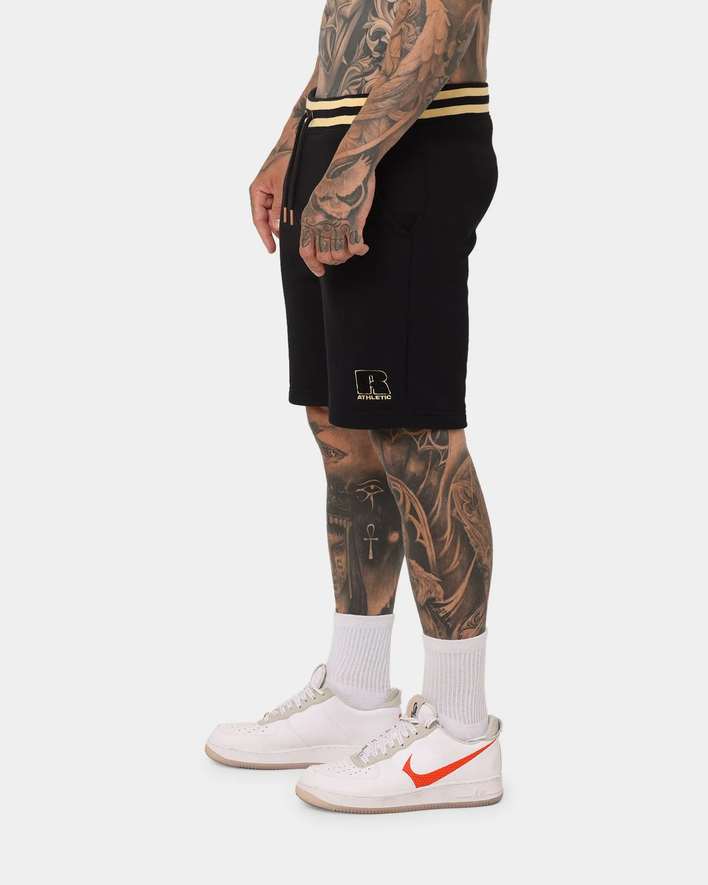 Russell Athletic Russell Athletic X Culture Kings College Athletic Shorts Black/Gold