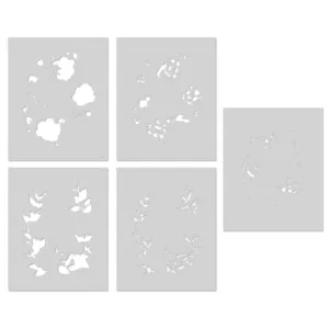 SA221 Color Layering Bee Florals Stencils