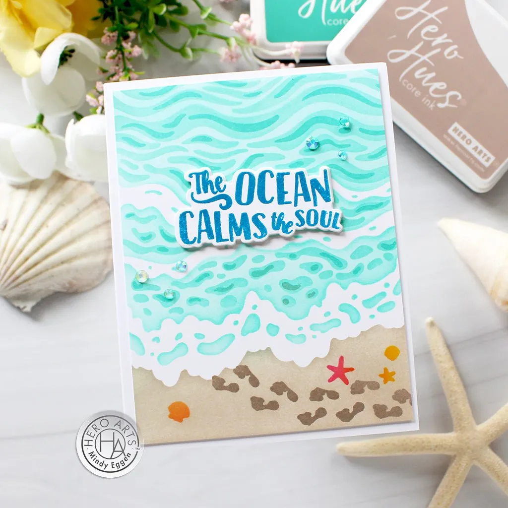 SA247 Color Layering Beach Floor Stencils