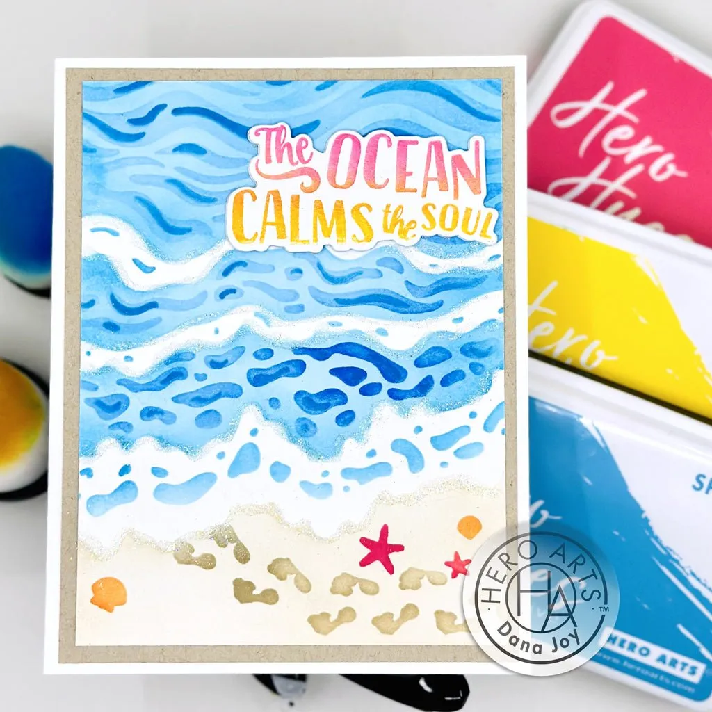 SA247 Color Layering Beach Floor Stencils