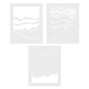 SA247 Color Layering Beach Floor Stencils