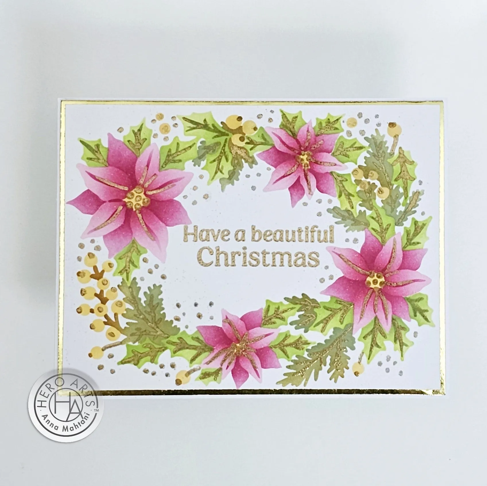 SA249 Color Layering Poinsettia Window Stencils