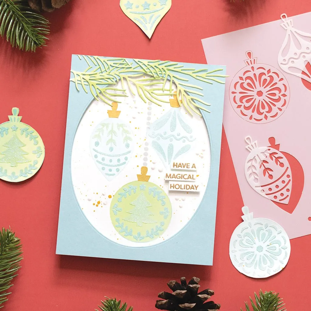 SA253 Color Layering Pop-out Ornament Stencil