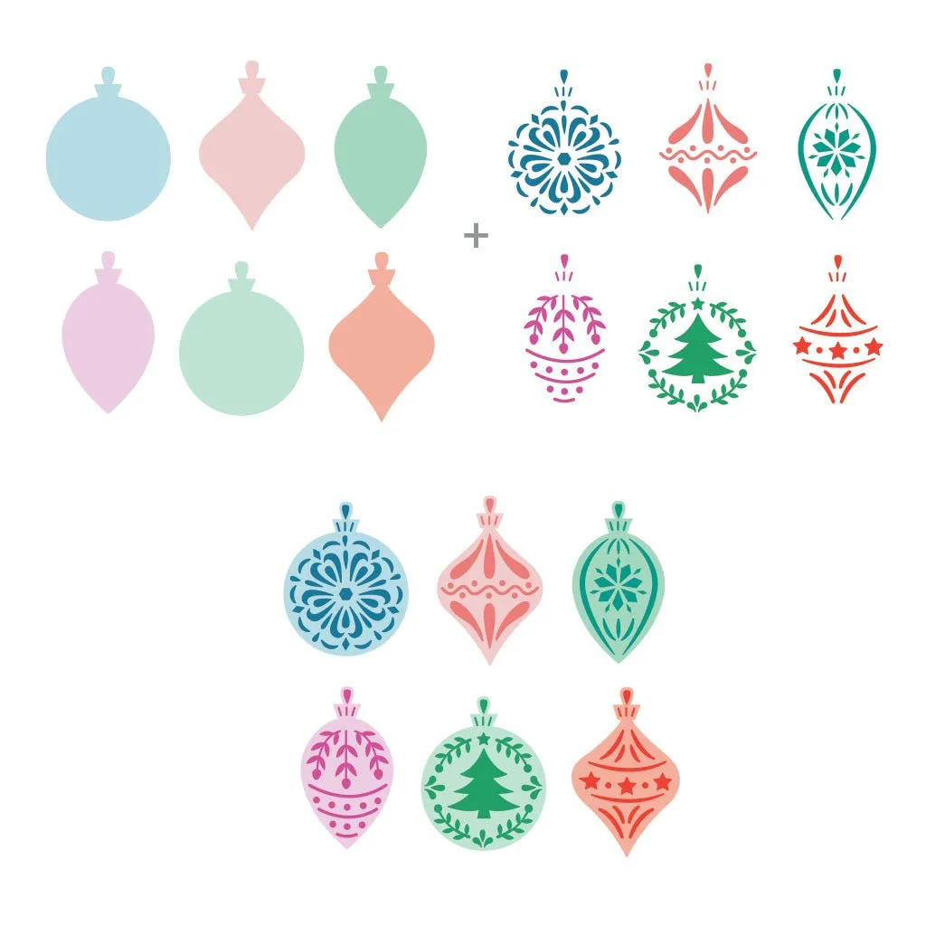 SA253 Color Layering Pop-out Ornament Stencil