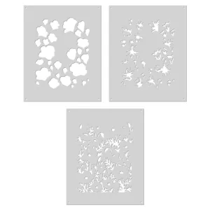 SA255 Color Layering Golden Poppies Stencils