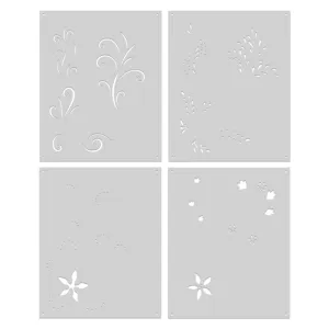 SA260 Color Layering Holiday Flourishes Stencils