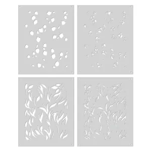 SA262 Color Layering Tulip Pattern Stencils