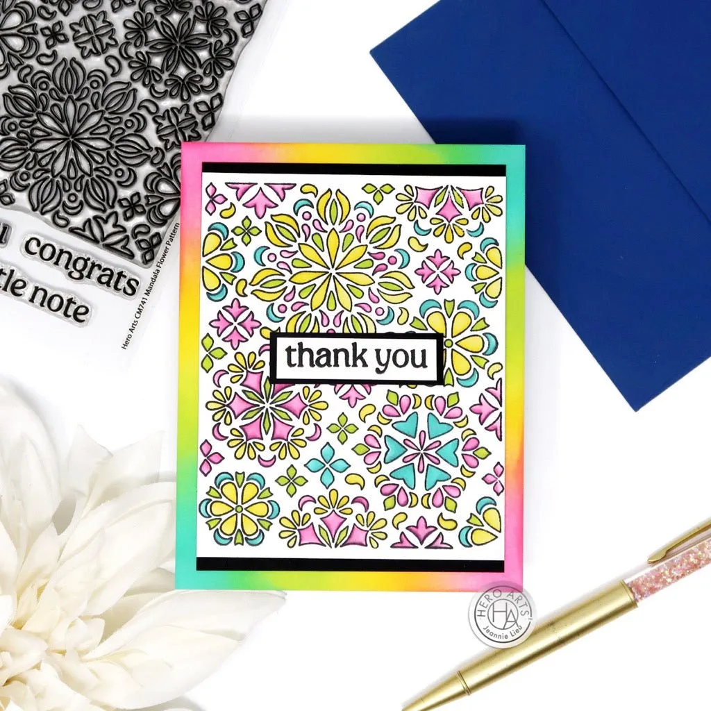 SA263 Color Layering Mandala Flower Pattern Stencils