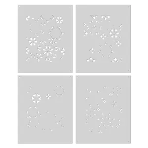 SA263 Color Layering Mandala Flower Pattern Stencils