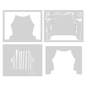 SA264 HA   RT Color Layering Stage Curtain Stencils