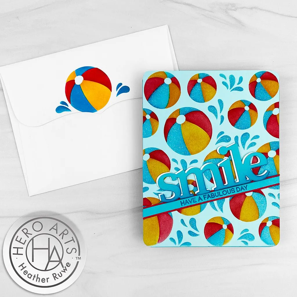 SA282 Color Layering Beach Ball Stencils