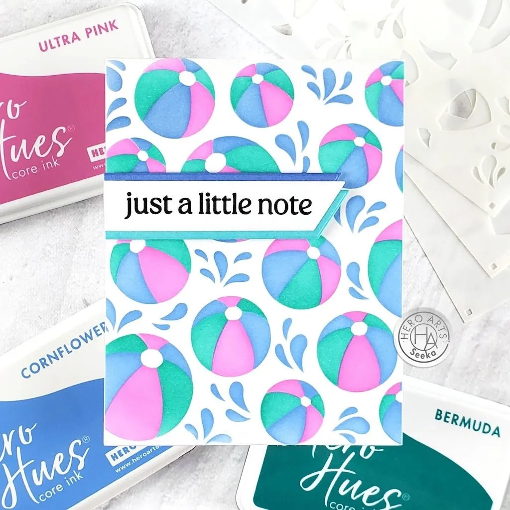 SA282 Color Layering Beach Ball Stencils