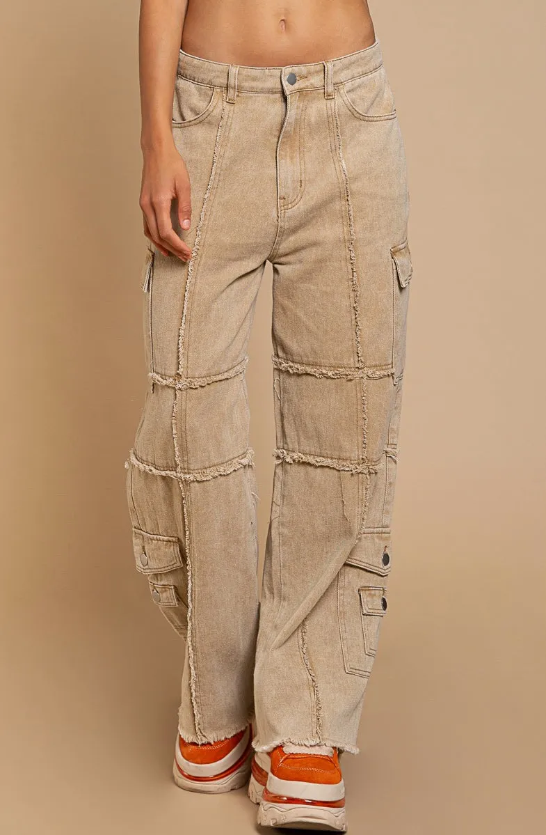 Sabrina Seamed Front Wide Leg Black Jeans LAST ONE!