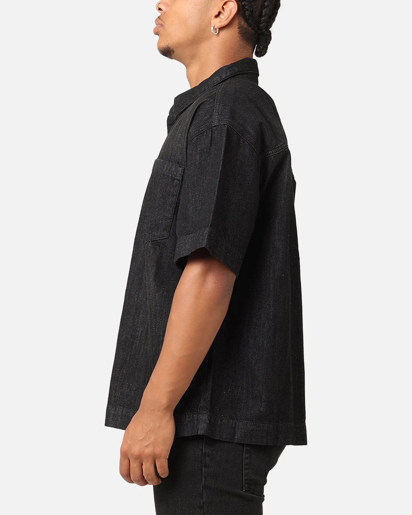 Saint Morta Boxy Denim Shirt Black