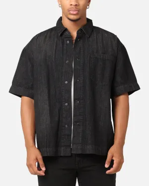 Saint Morta Boxy Denim Shirt Black