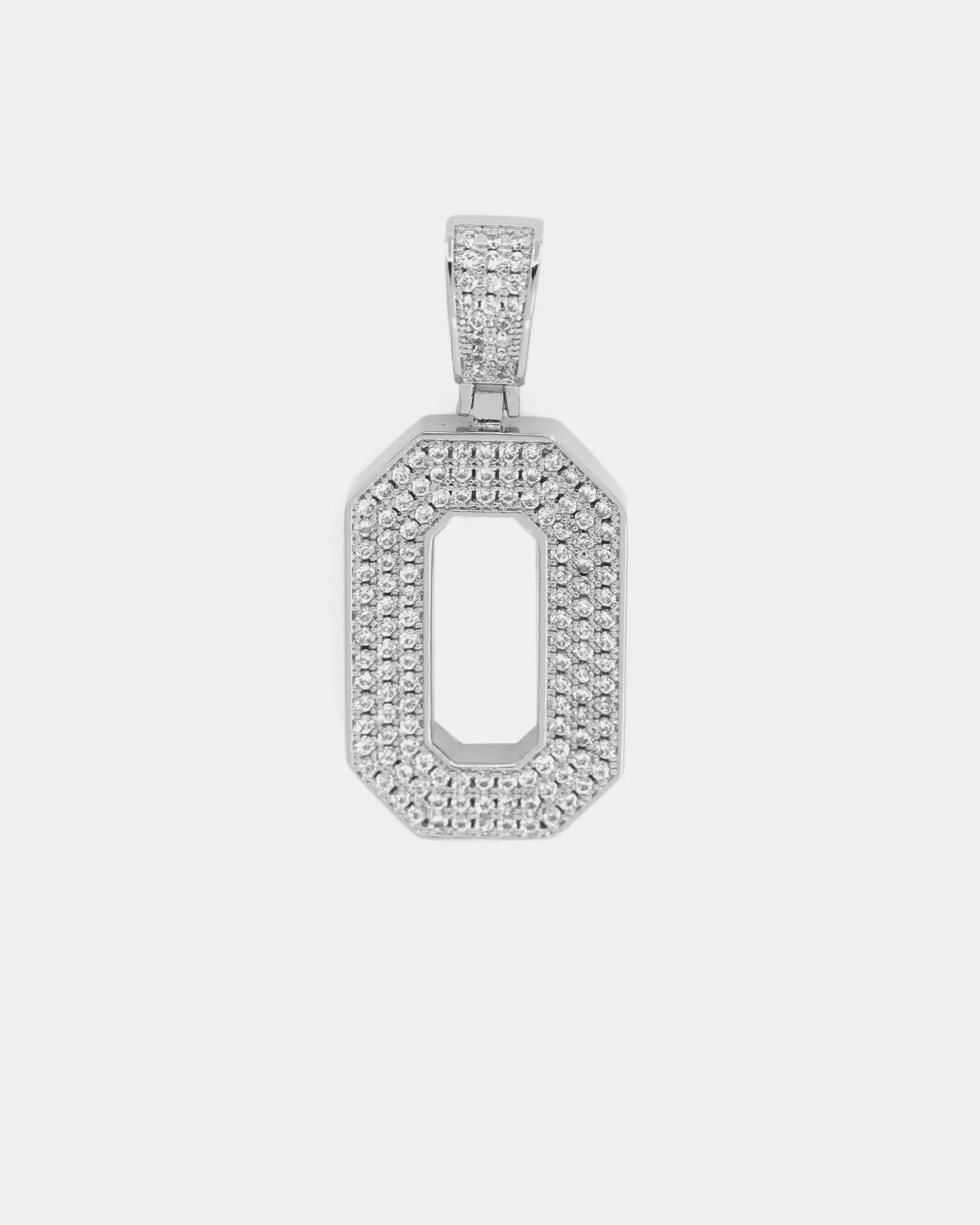 Saint Morta Men's Iced College Pendant Iced White Gold