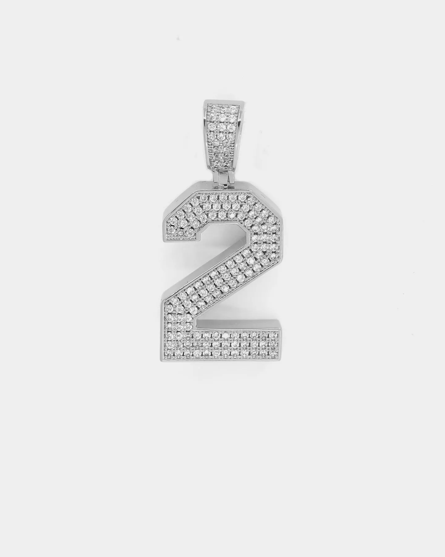 Saint Morta Men's Iced College Pendant Iced White Gold