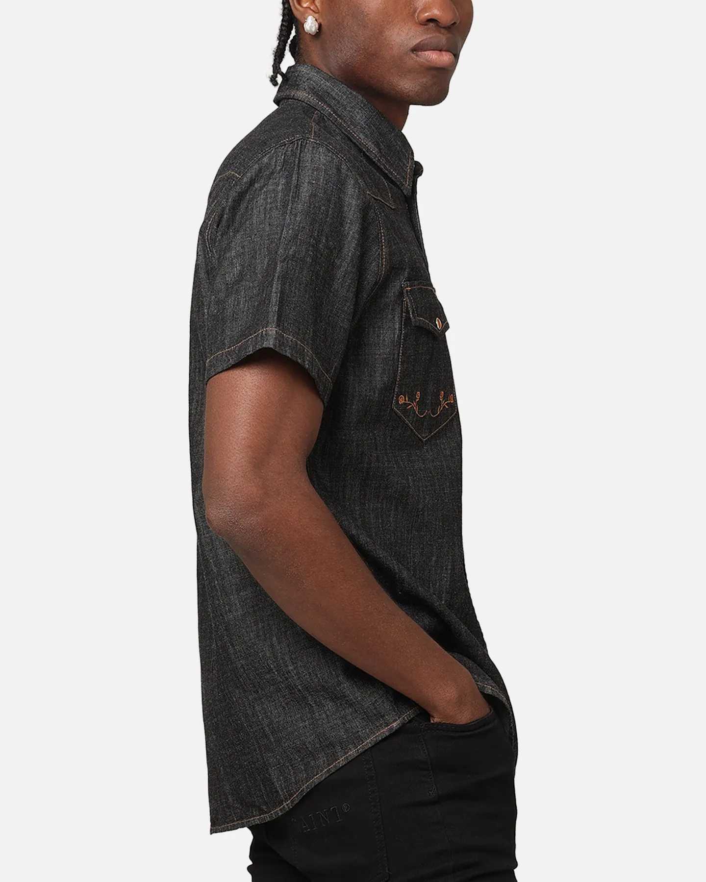Saint Morta Rodeo Denim Shirt Black