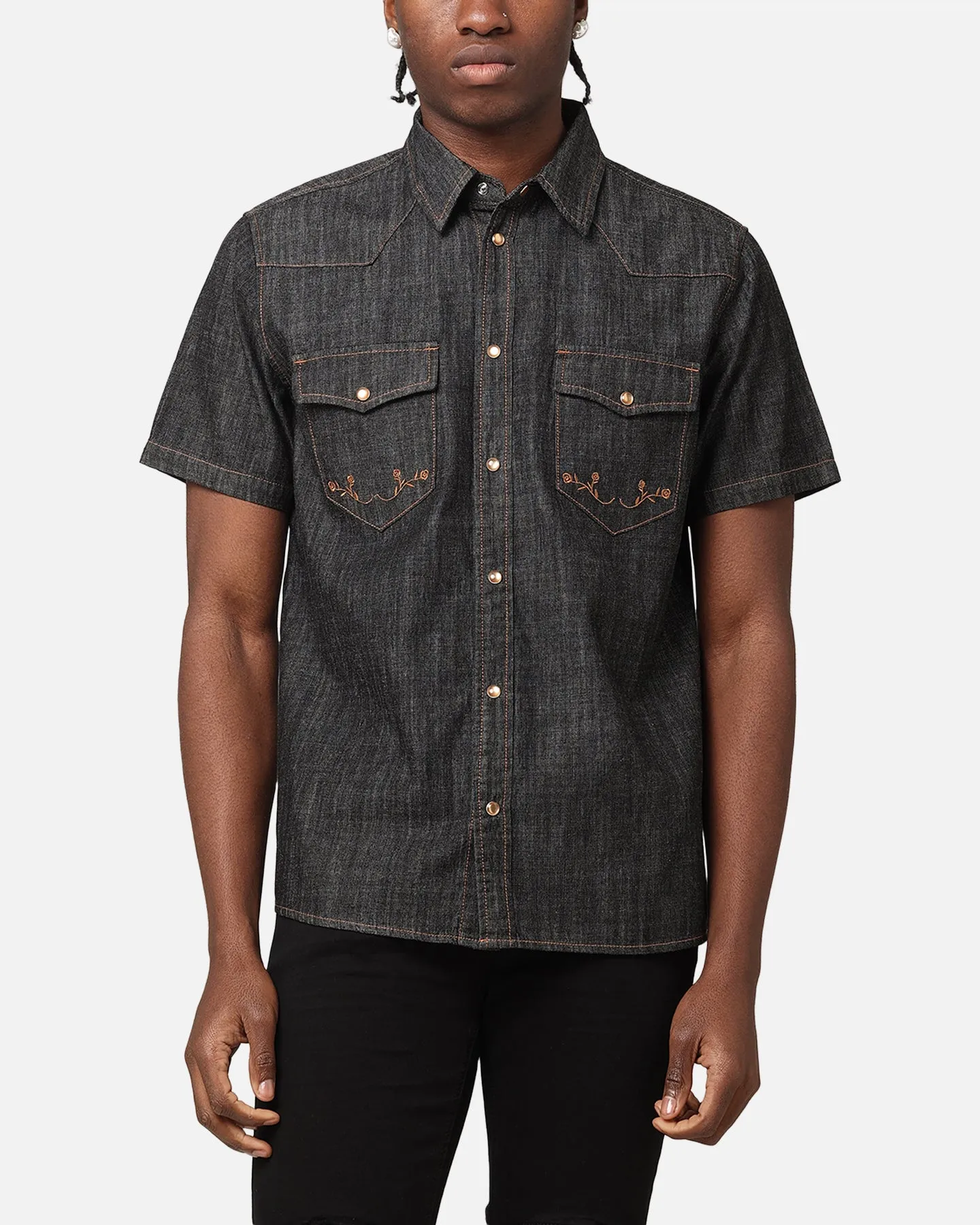 Saint Morta Rodeo Denim Shirt Black