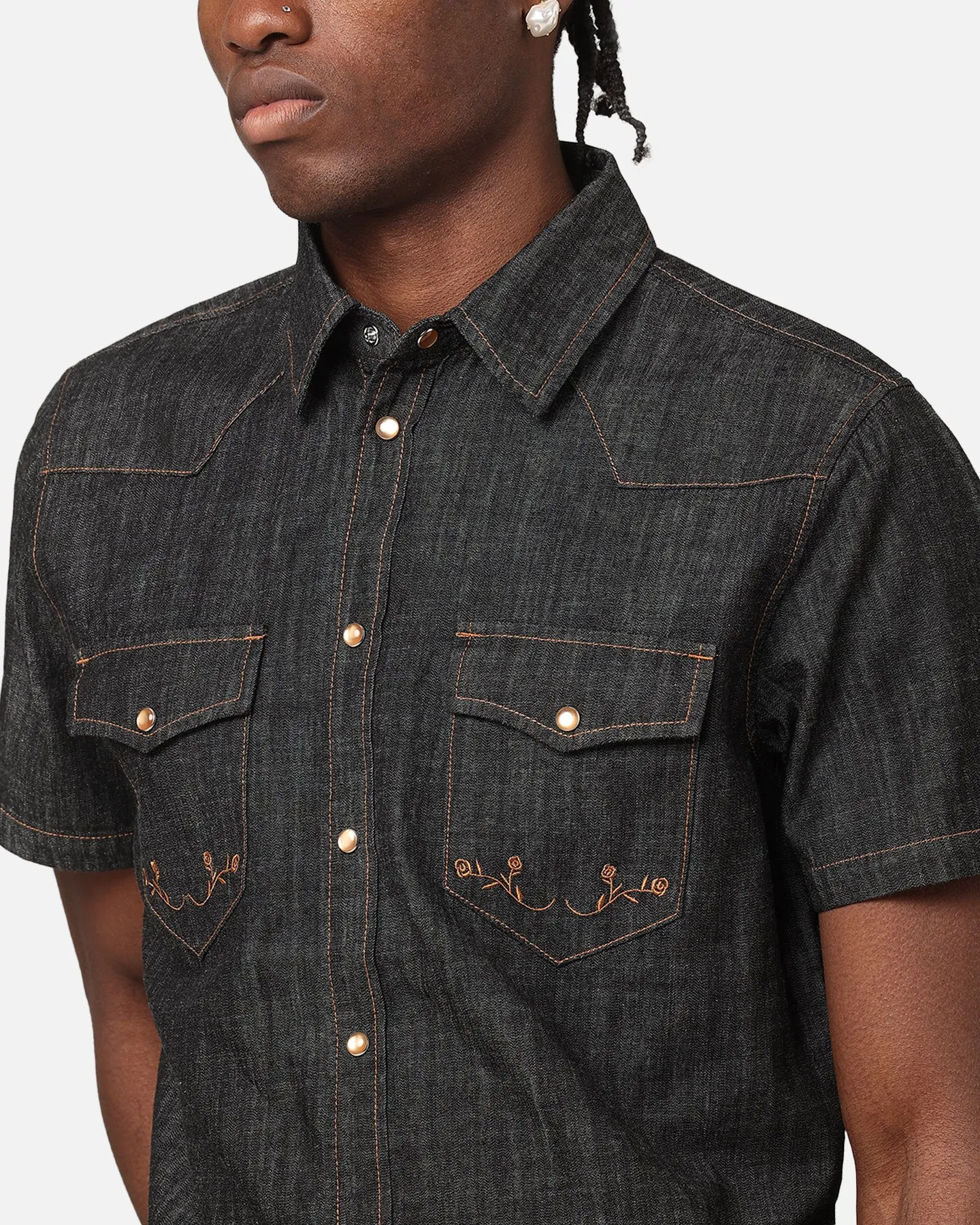 Saint Morta Rodeo Denim Shirt Black