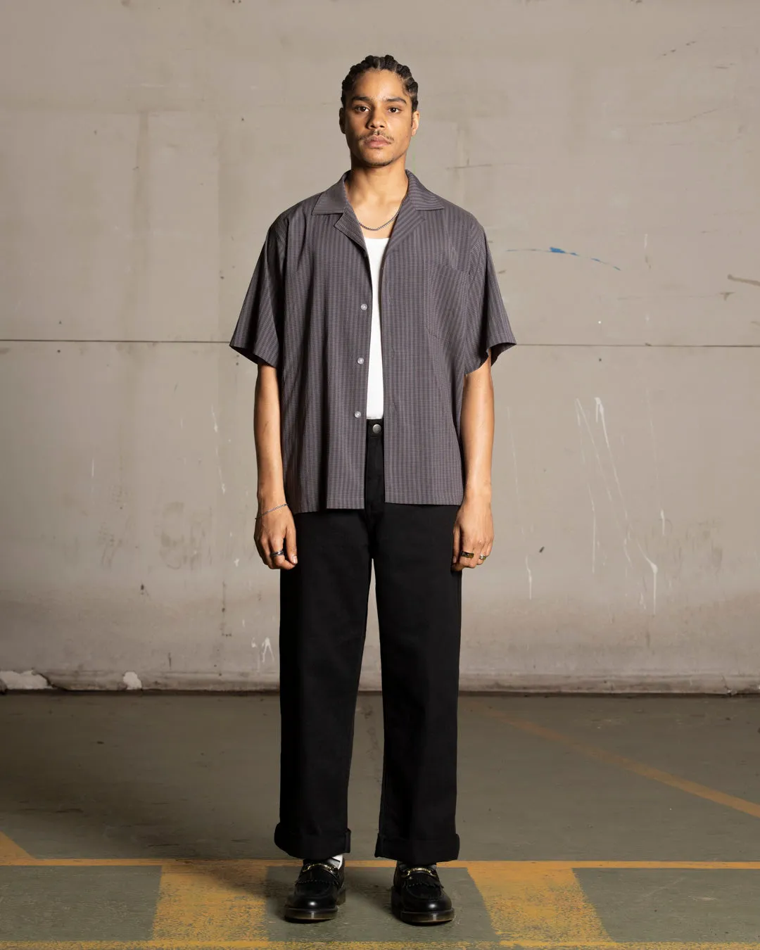 Saint Morta Villa Short Sleeve Shirt Dark Grey