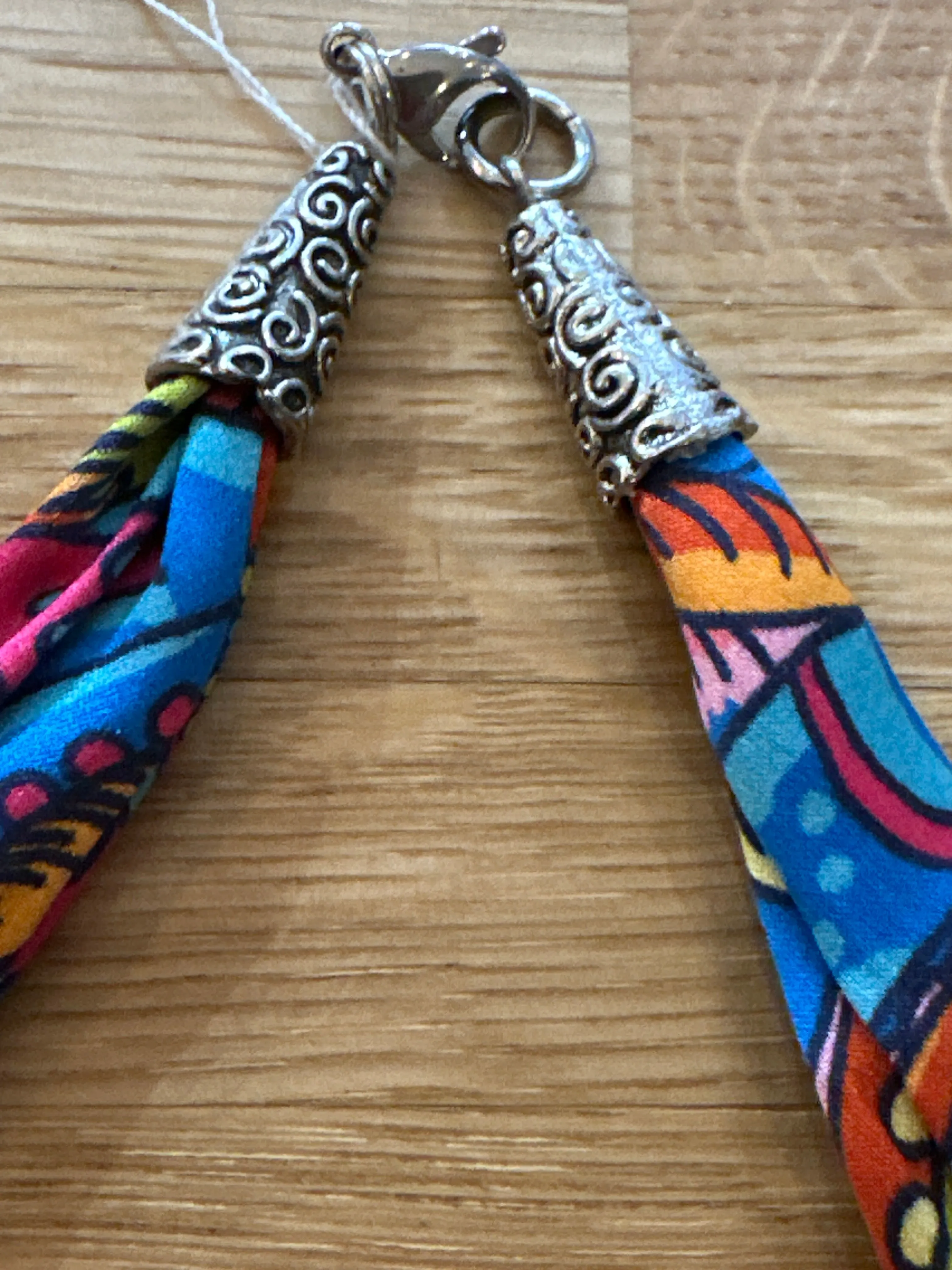 SALE Liberty Silk Scottish Bauble Necklace