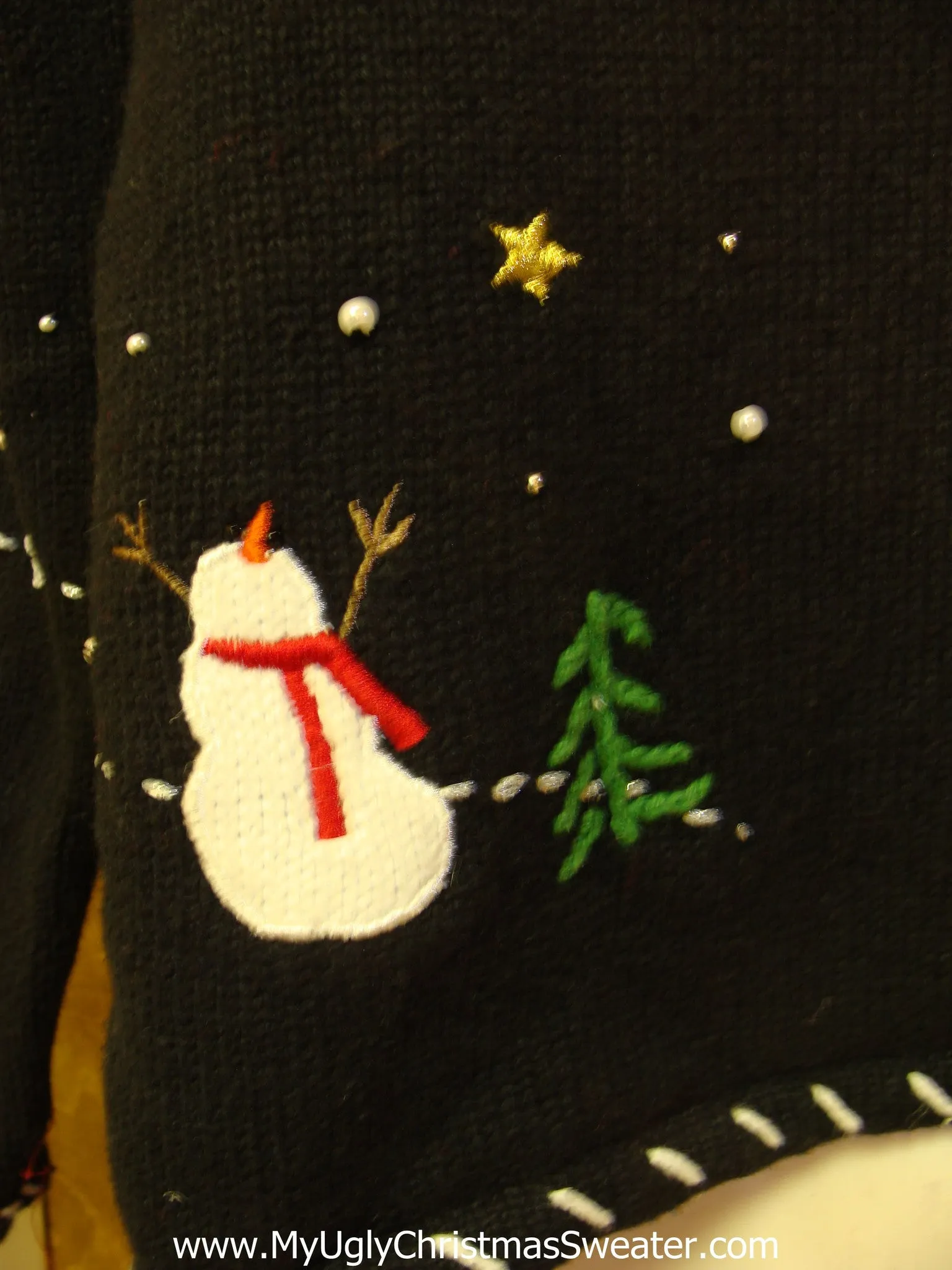 Santa and Reindeer Ugly Festive Xmas Sweater