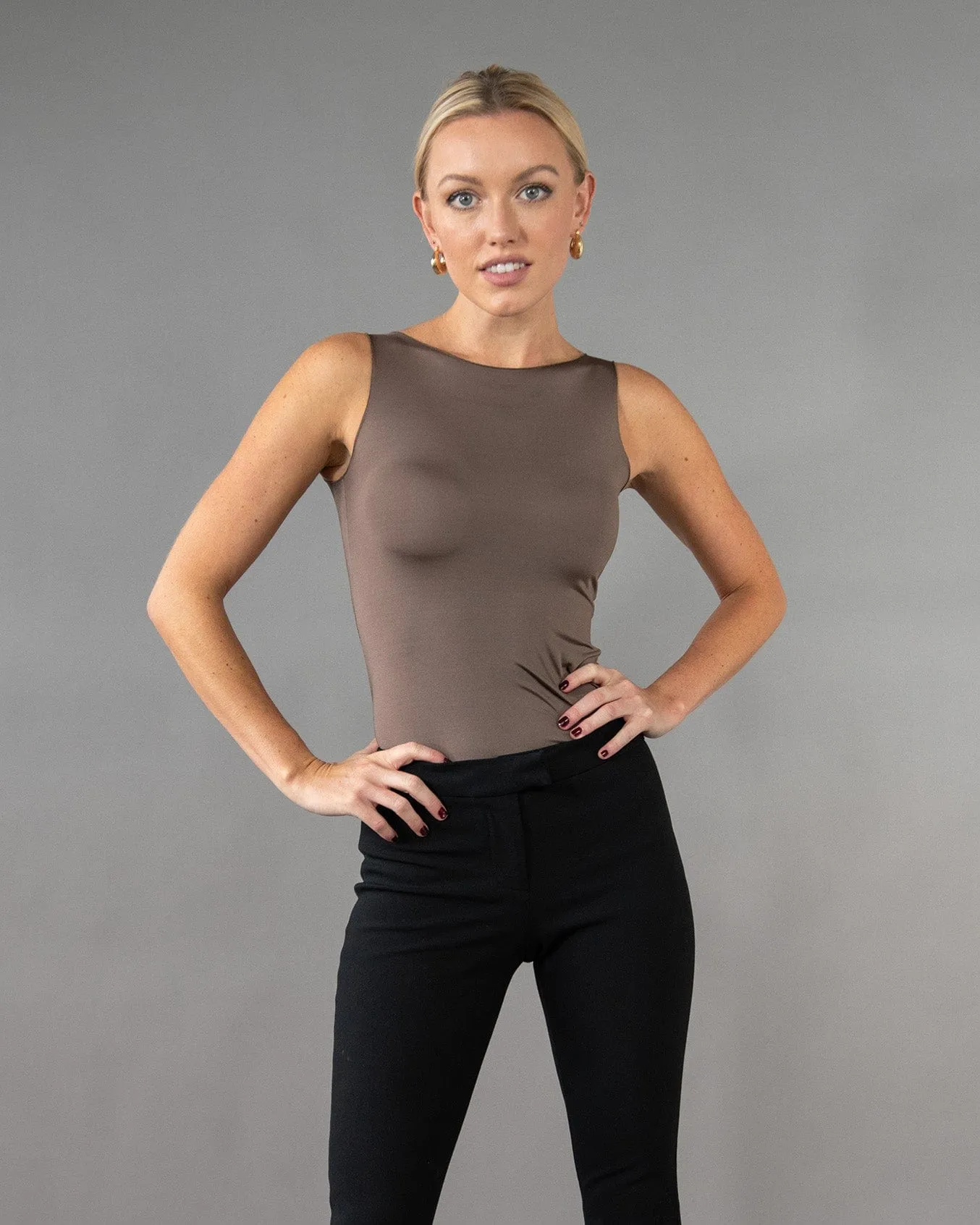 Satin Reversible Scoop Tank